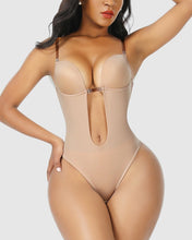 Load image into Gallery viewer, Plunge Bra Thong Body Suit
