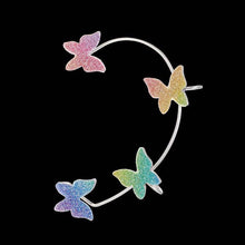 Load image into Gallery viewer, The Faye Rainbow Butterfly Cuff Earrings
