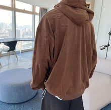 Load image into Gallery viewer, RT No. 5256 CORDUROY DRAWSTRING PULLOVER HOODIE
