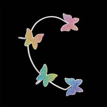 Load image into Gallery viewer, The Faye Rainbow Butterfly Cuff Earrings
