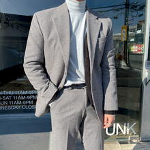 Load image into Gallery viewer, RT No. 3333 KNITTED GRAY BLAZER JK &amp; PANTS (TOP &amp; BOTTOM)
