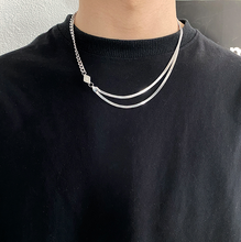 Load image into Gallery viewer, DOUBLE LAYER DIAMOND CHAIN NECKLACE
