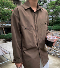 Load image into Gallery viewer, RT No. 4414 BROWN COLLAR SHIRT
