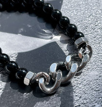 Load image into Gallery viewer, BLACK PEARL CHAIN BRACELET
