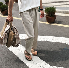 Load image into Gallery viewer, RT No. 4379 LIGHT KHAKI LINEN CASUAL PANTS
