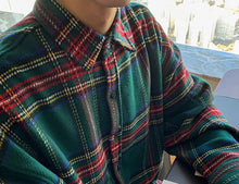 Load image into Gallery viewer, RT No. 4496 KNITTED WOOLEN PLAID SHIRT JK
