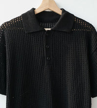 Load image into Gallery viewer, RT No. 4501 KNITTED HALF BUTTON-UP HALF SLEEVE SHIRT
