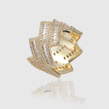 Load image into Gallery viewer, BAGUETTE PRONG CUBAN RING [GOLD]
