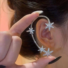 Load image into Gallery viewer, The Angela Snowflake Cuff Earrings
