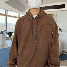 Load image into Gallery viewer, RT No. 5256 CORDUROY DRAWSTRING PULLOVER HOODIE
