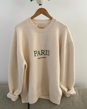 Load image into Gallery viewer, RT No. 4340 KNITTED PARIS LETTERED SWEATER
