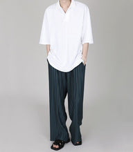 Load image into Gallery viewer, RT No. 4500 PLEATED WIDE STRAIGHT DRAPE PANTS
