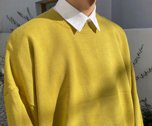 Load image into Gallery viewer, RT No. 3201 YELLOW KNITTED SWEATER
