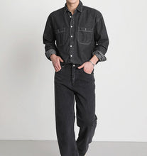 Load image into Gallery viewer, RT No. 5166 DARK GRAY DENIM SHIRT
