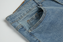 Load image into Gallery viewer, RT No. 3134 CROPPED BLUE SLIM JEANS
