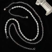 Load image into Gallery viewer, DOUBLE LAYER PEARL CHAIN NECKLACE
