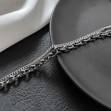 Load image into Gallery viewer, DOUBLE LAYER CHAIN NECKLACE
