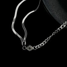 Load image into Gallery viewer, DOUBLE LAYER DIAMOND CHAIN NECKLACE
