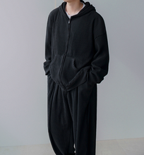 Load image into Gallery viewer, RT No. 2531 PLEATED ZIP-UP HOODIE
