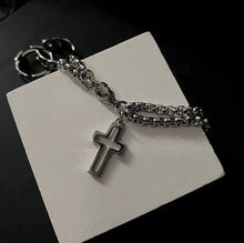 Load image into Gallery viewer, CROSS DOUBLE LAYER CHAIN BRACELET
