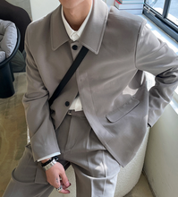 Load image into Gallery viewer, RT No. 4195 GRAY SUIT JK &amp; WIDE PANTS
