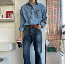 Load image into Gallery viewer, RT No. 4344 DENIM COLLAR SHIRT
