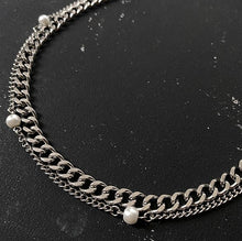 Load image into Gallery viewer, DOUBLE LAYER PEARL CHAIN NECKLACE
