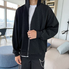 Load image into Gallery viewer, RT No. 5254 HALF KNITTED ZIP-UP HOODIE
