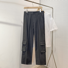 Load image into Gallery viewer, RT No. 2040 POCKET STRAIGHT SUIT PANTS
