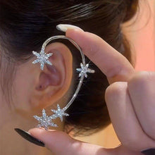 Load image into Gallery viewer, The Angela Snowflake Cuff Earrings
