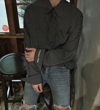 Load image into Gallery viewer, RT No. 2810 STRIPED COLLAR SHIRT
