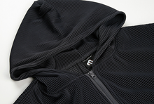 Load image into Gallery viewer, RT No. 2531 PLEATED ZIP-UP HOODIE
