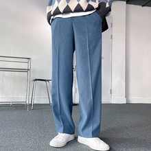 Load image into Gallery viewer, RT No. 3205 BLUE WIDE STRAIGHT PANTS
