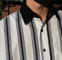 Load image into Gallery viewer, RT No. 4198 STRIPED VERTICAL TWO TONE COLLAR SHIRT
