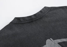 Load image into Gallery viewer, RT No. 1490 WASHED GRAY HALF-SLEEVE GRAPHIC SHIRT
