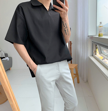 Load image into Gallery viewer, RT No. 2235 HALF SLEEVE LOOSE COLLAR SHIRT
