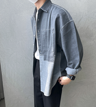 Load image into Gallery viewer, RT No. 4200 DENIM TWO TONE COLLAR SHIRT
