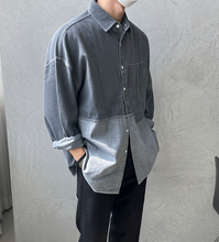 Load image into Gallery viewer, RT No. 4200 DENIM TWO TONE COLLAR SHIRT
