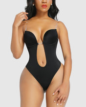 Load image into Gallery viewer, Plunge Bra Thong Body Suit
