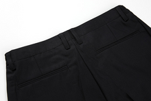 Load image into Gallery viewer, RT No. 3157 BLACK WIDE STRAIGHT PANTS
