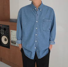 Load image into Gallery viewer, RT No. 4083 DENIM COLLAR SHIRT
