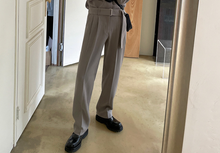 Load image into Gallery viewer, RT No. 4195 GRAY SUIT JK &amp; WIDE PANTS
