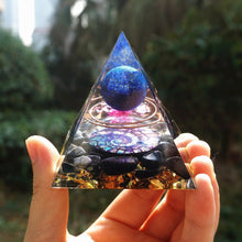 Load image into Gallery viewer, Lapis Lazuli Amethyst Pyramid
