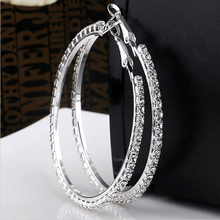 Load image into Gallery viewer, The Grace Crystal Hoop Earrings
