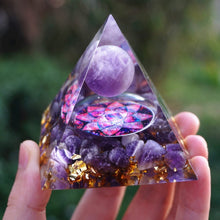 Load image into Gallery viewer, Natural Amethyst Pyramid
