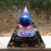 Load image into Gallery viewer, Lapis Lazuli Amethyst Pyramid
