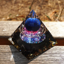 Load image into Gallery viewer, Lapis Lazuli Amethyst Pyramid
