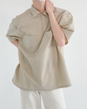 Load image into Gallery viewer, RT No. 5096 HALF ZIP-UP HALF SLEEVE COLLAR SHIRT
