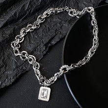 Load image into Gallery viewer, SQUARE GEM PENDANT CHAIN NECKLACE
