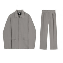 Load image into Gallery viewer, RT No. 4195 GRAY SUIT JK &amp; WIDE PANTS
